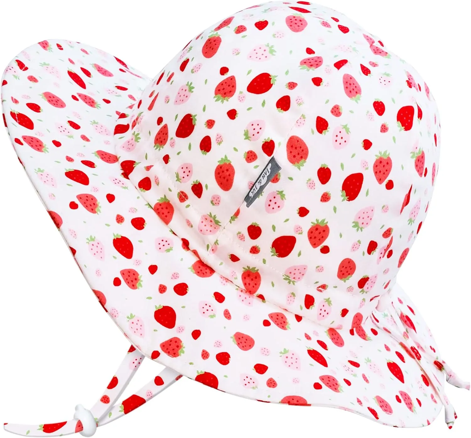 JAN & JUL Adjustable Cotton Floppy Sun Hat with 50  UPF Protection for Girls