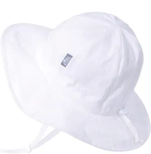 JAN & JUL Adjustable Cotton Floppy Sun Hat with 50  UPF Protection for Girls