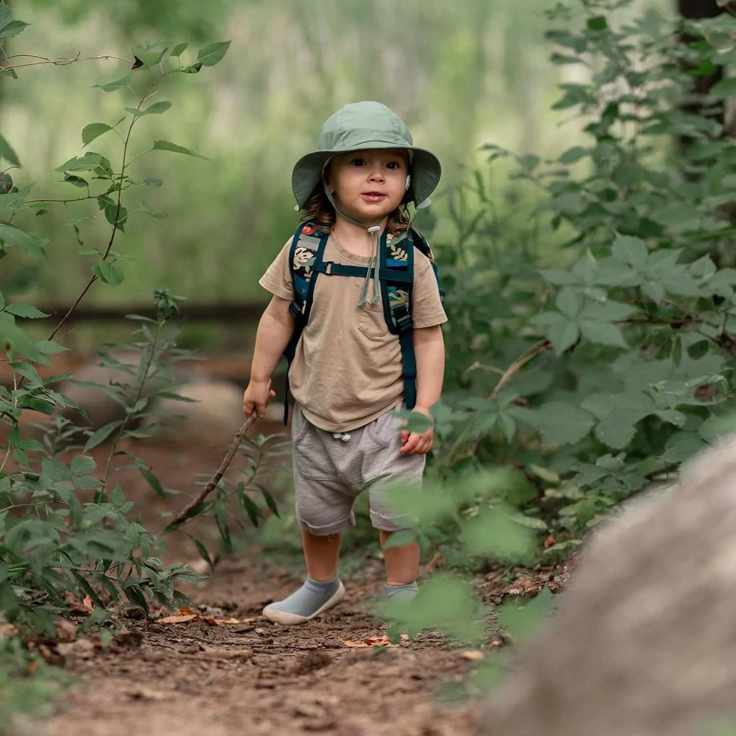 JAN & JUL Breathable Cotton Sun Hat with 50  UPF Protection for Toddler Boys