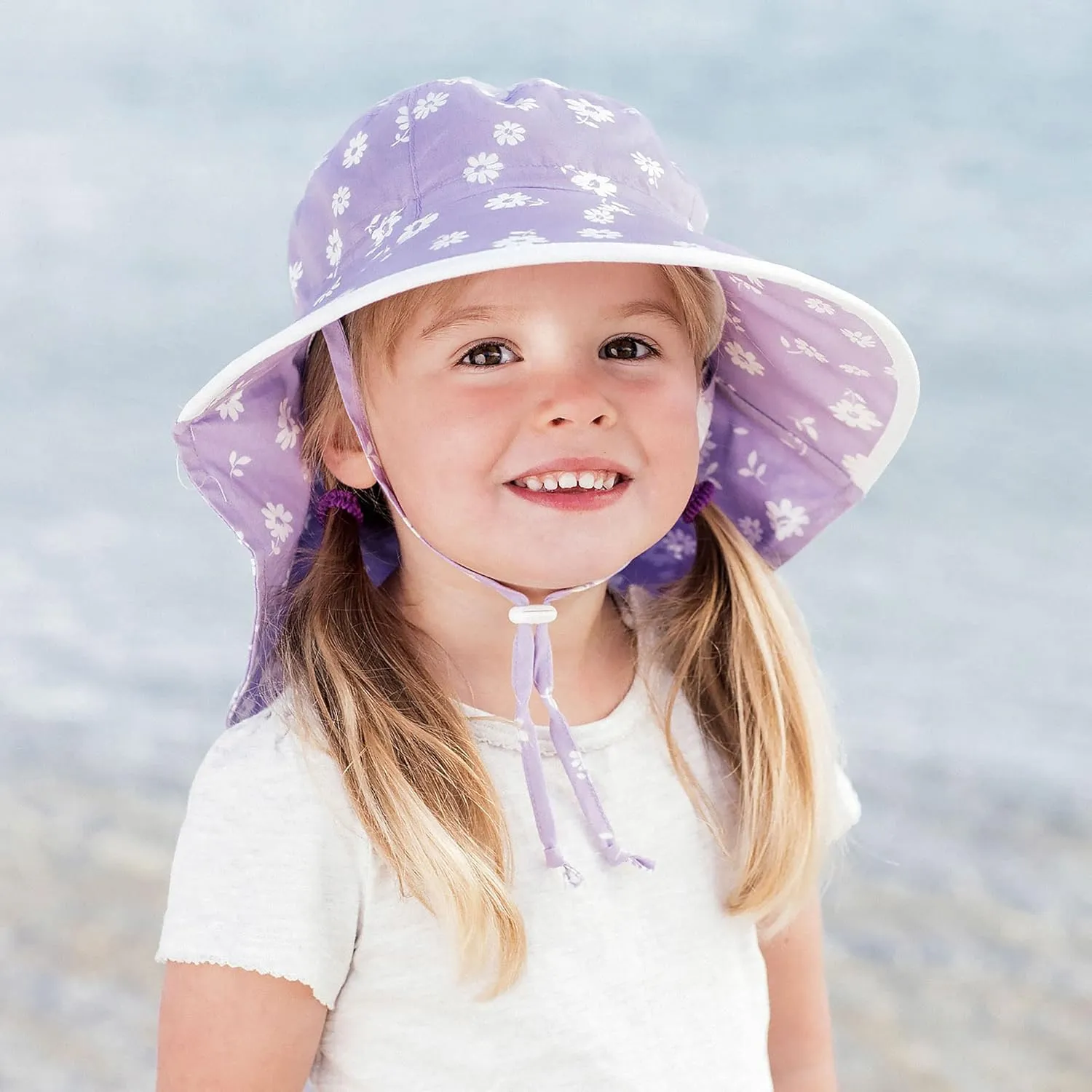 JAN & JUL Girls' Grow-with-Me Cotton Adventure Sun Hat with Large Brim