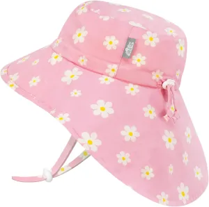 JAN & JUL Girls' Grow-with-Me Cotton Adventure Sun Hat with Large Brim