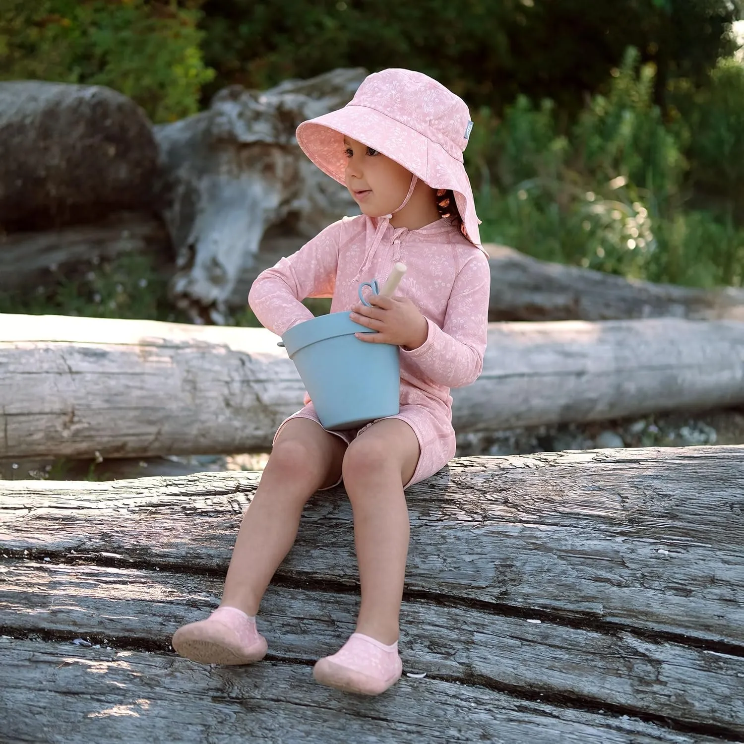 JAN & JUL Girls' Grow-with-Me Cotton Adventure Sun Hat with Large Brim