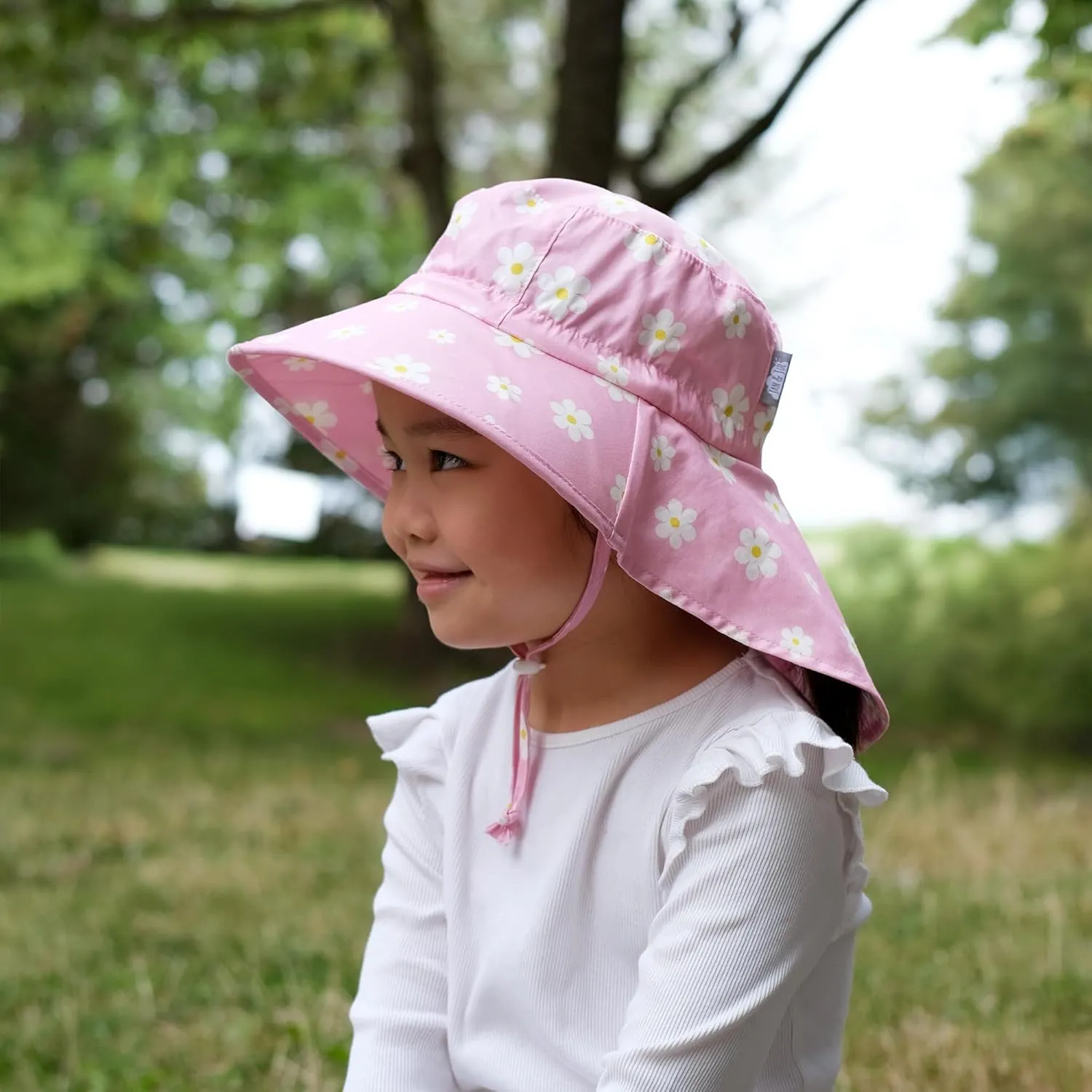 JAN & JUL Girls' Grow-with-Me Cotton Adventure Sun Hat with Large Brim