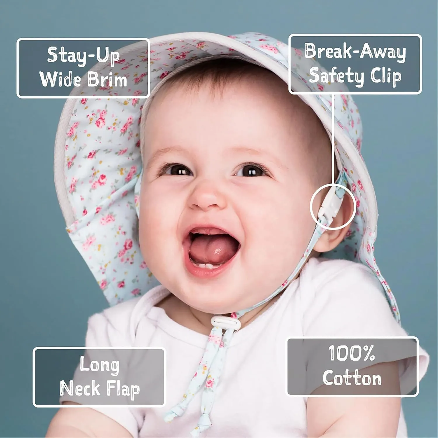 JAN & JUL Kids' Adjustable Cotton Xplorer Sun Hat 50  UPF