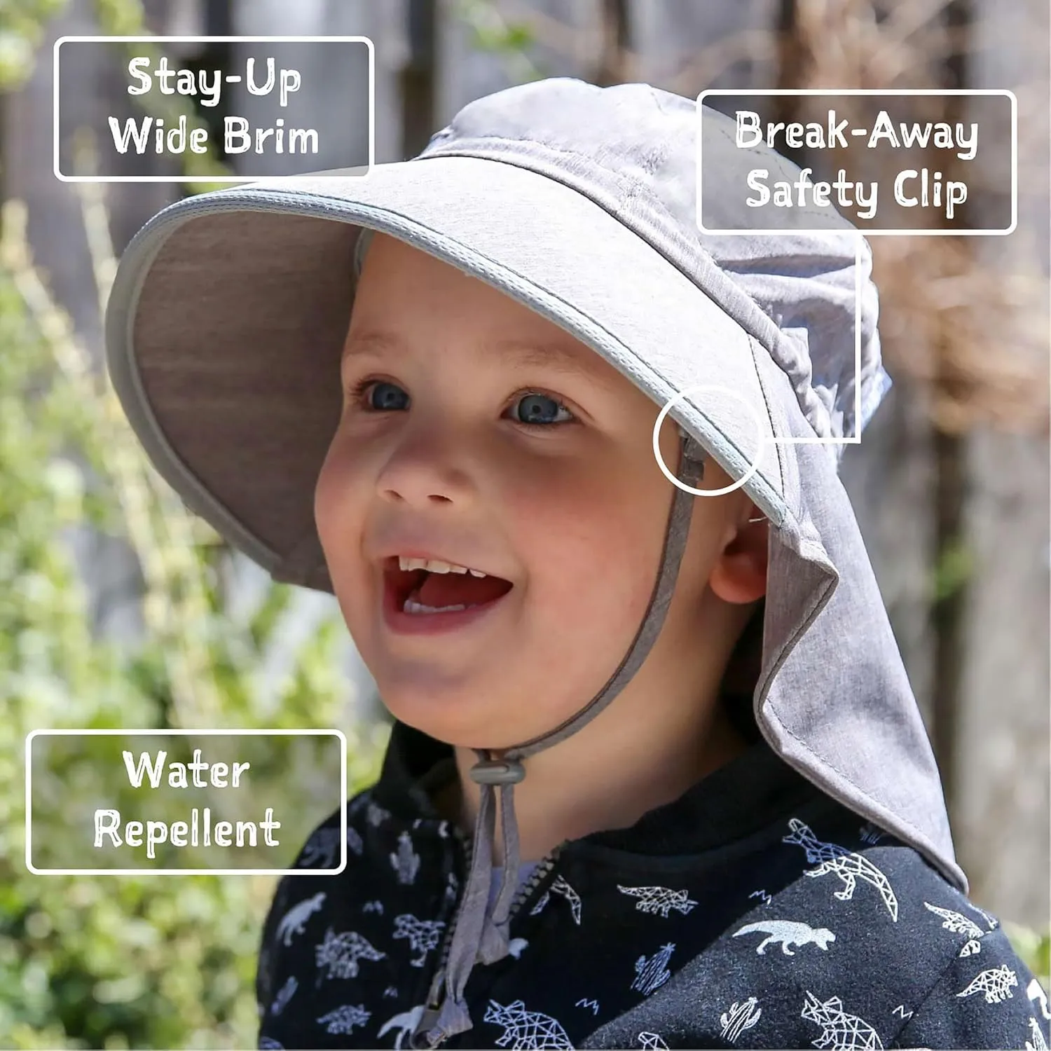 JAN & JUL Summer Adventure Wide Brim 50  UPF Quick-Dry Sun-Hats for Kids