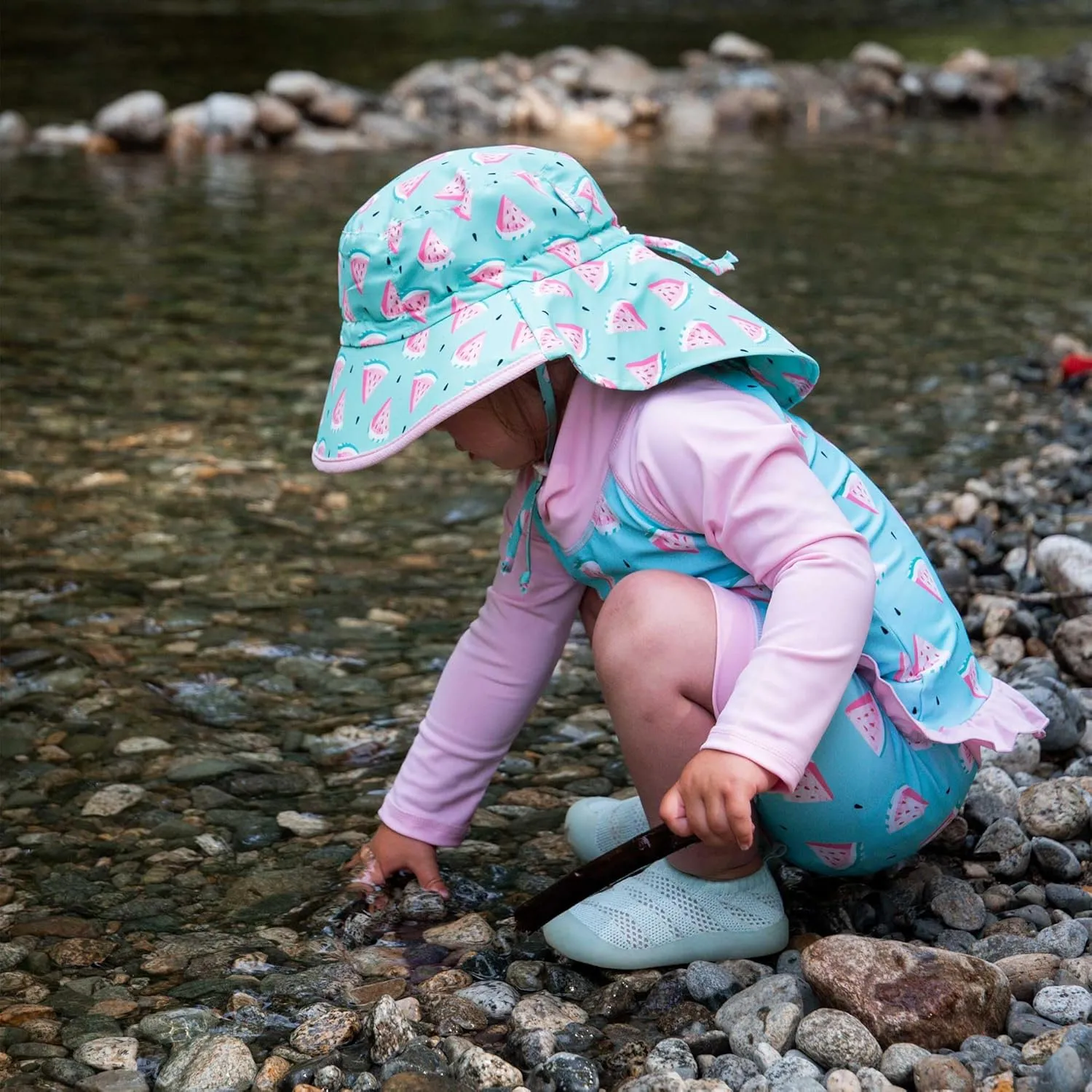 JAN & JUL Summer Adventure Wide Brim 50  UPF Quick-Dry Sun-Hats for Kids