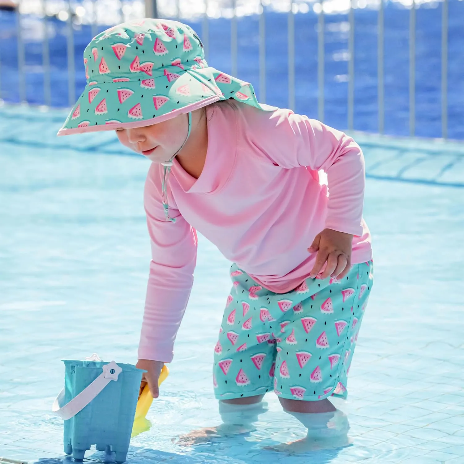 JAN & JUL Summer Adventure Wide Brim 50  UPF Quick-Dry Sun-Hats for Kids