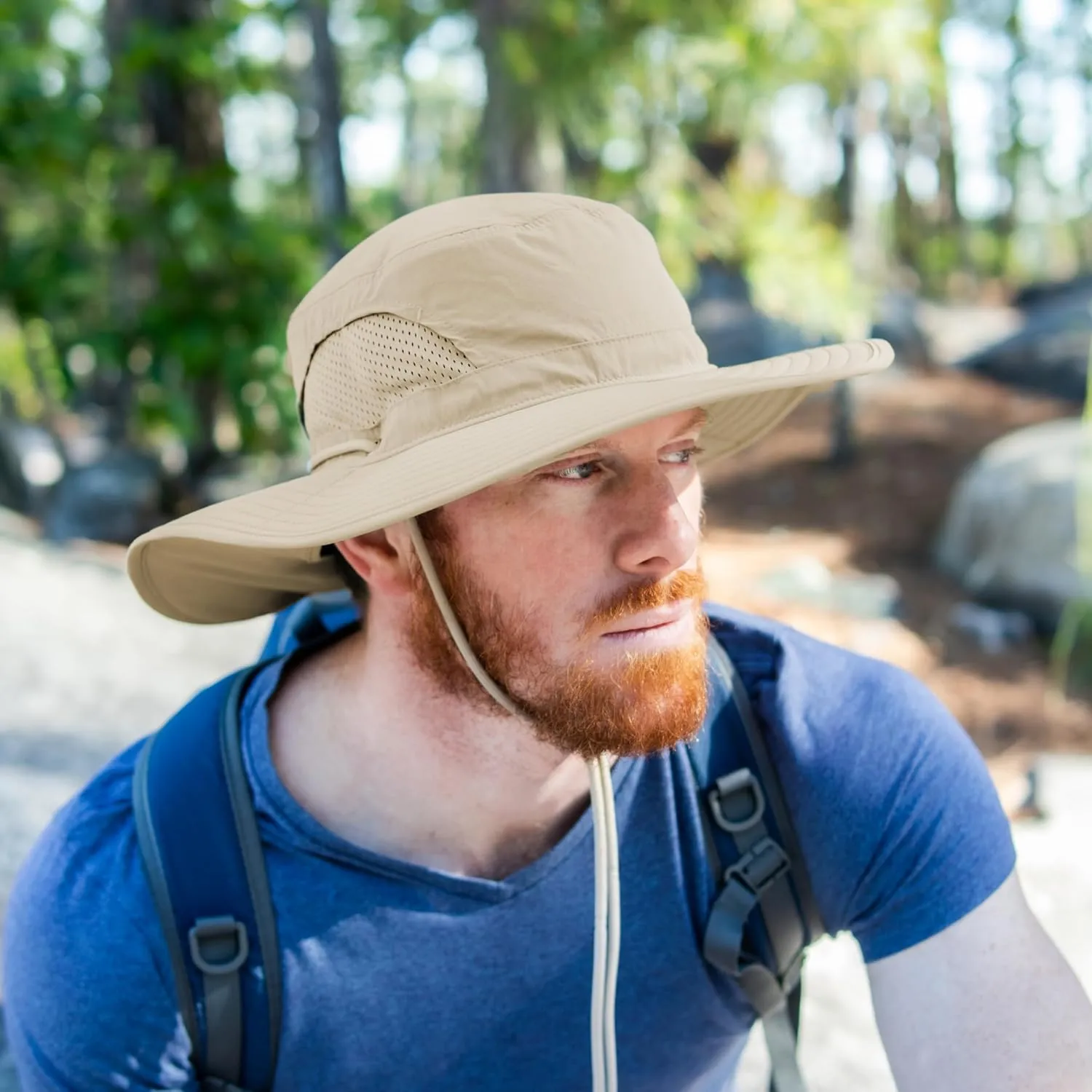 Jemez Wide Brim Boonie Hat with Neck Flap UPF 50  Sun Protection Breathable Safari Bucket Hat for Fishing Hiking