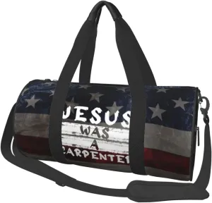 Jesus Was A Carpenter Duffel Bag Gym Bag Travel Sports Tote Large Foldable Beach Swim Yoga9