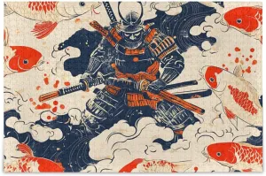 Jigsaw Puzzle Japanese Samurai Fish for Adults 500 Pieces, Extremely Challenging and Difficult Puzzle for Family Games, Party Entertainment, and Brain Teasing Fun