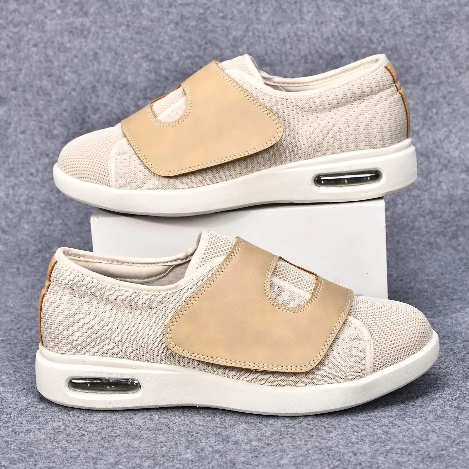 JITUUE Diabetic Shoes for Elderly Men Large Size Wide Adjustable Closure for Men Walking Shoes Edema Plantar Fasciitis Bunions Arthritis Swollen Feet Seniors Tennis Skechers