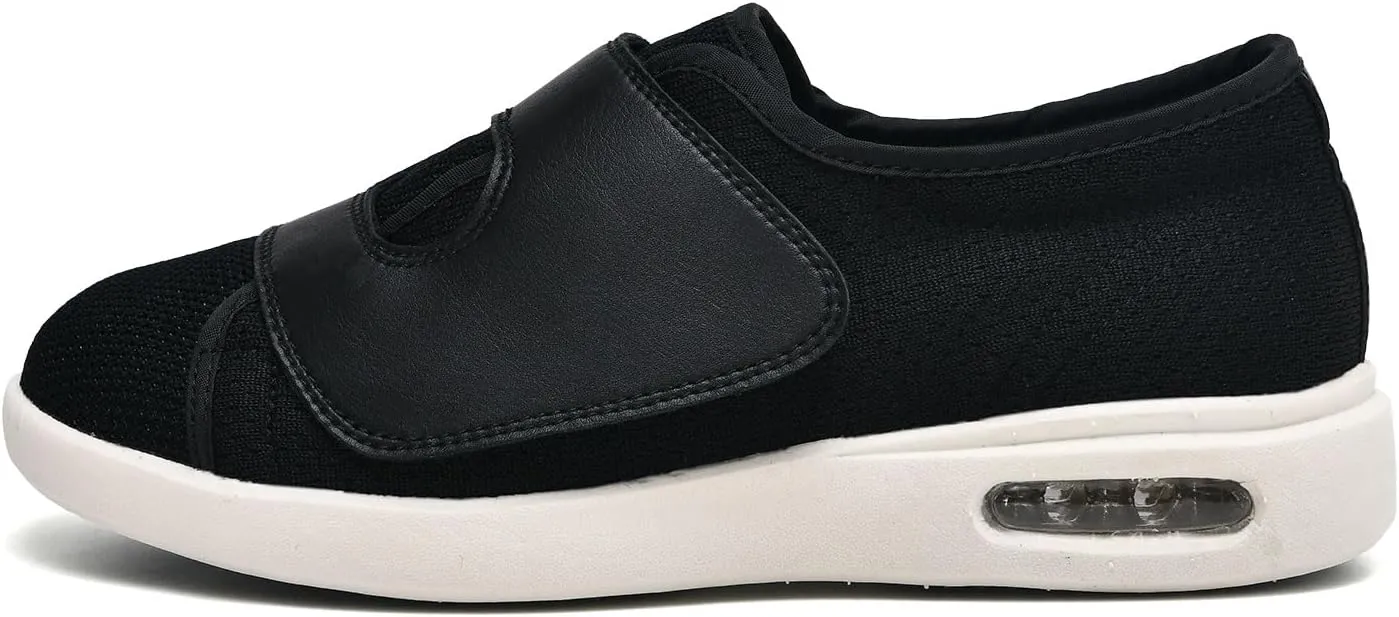 JITUUE Diabetic Shoes for Elderly Men Large Size Wide Adjustable Closure for Men Walking Shoes Edema Plantar Fasciitis Bunions Arthritis Swollen Feet Seniors Tennis Skechers