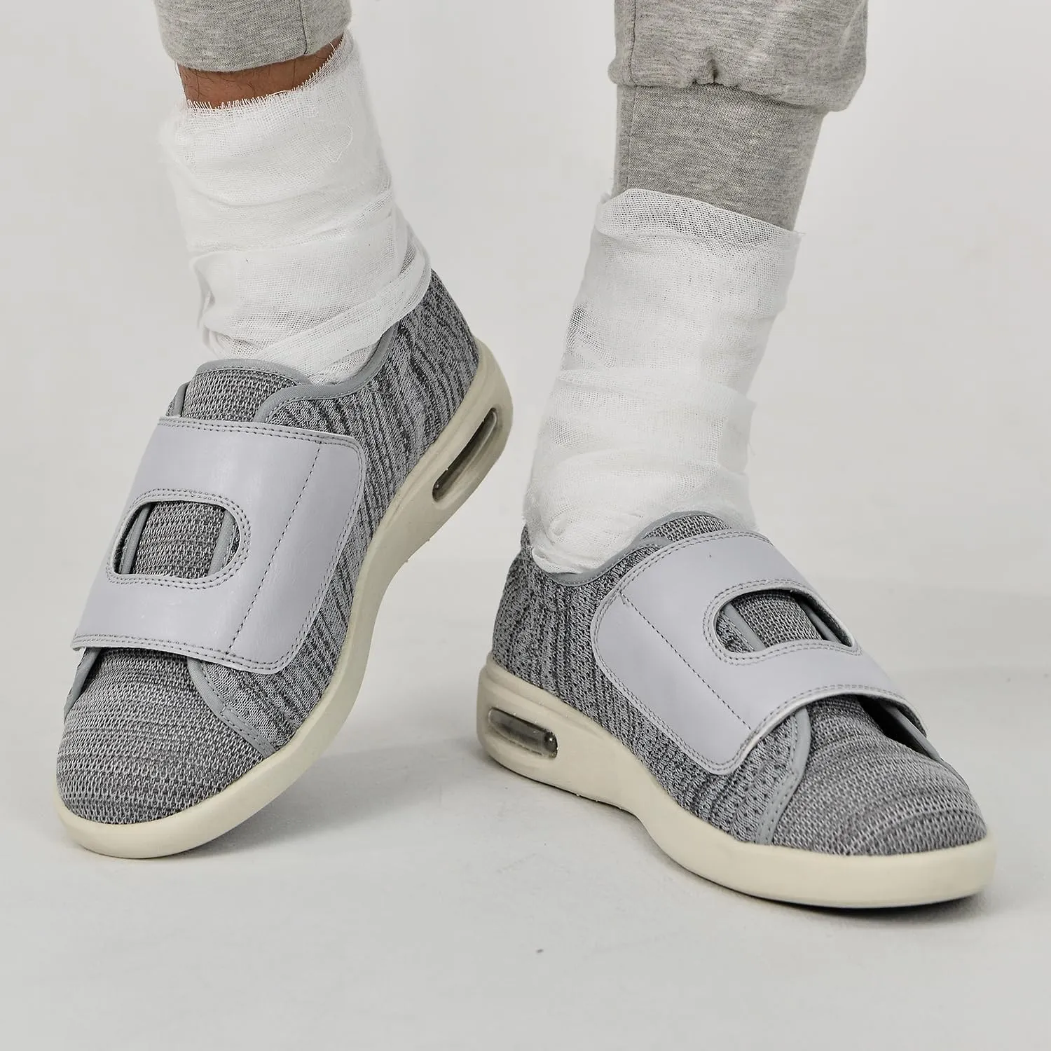 JITUUE Diabetic Shoes for Elderly Men Large Size Wide Adjustable Closure for Men Walking Shoes Edema Plantar Fasciitis Bunions Arthritis Swollen Feet Seniors Tennis Skechers