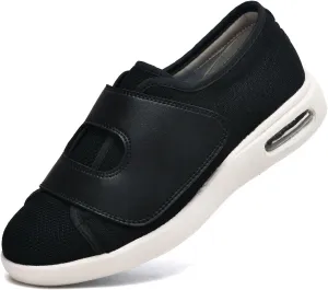 JITUUE Diabetic Shoes for Elderly Men Large Size Wide Adjustable Closure for Men Walking Shoes Edema Plantar Fasciitis Bunions Arthritis Swollen Feet Seniors Tennis Skechers