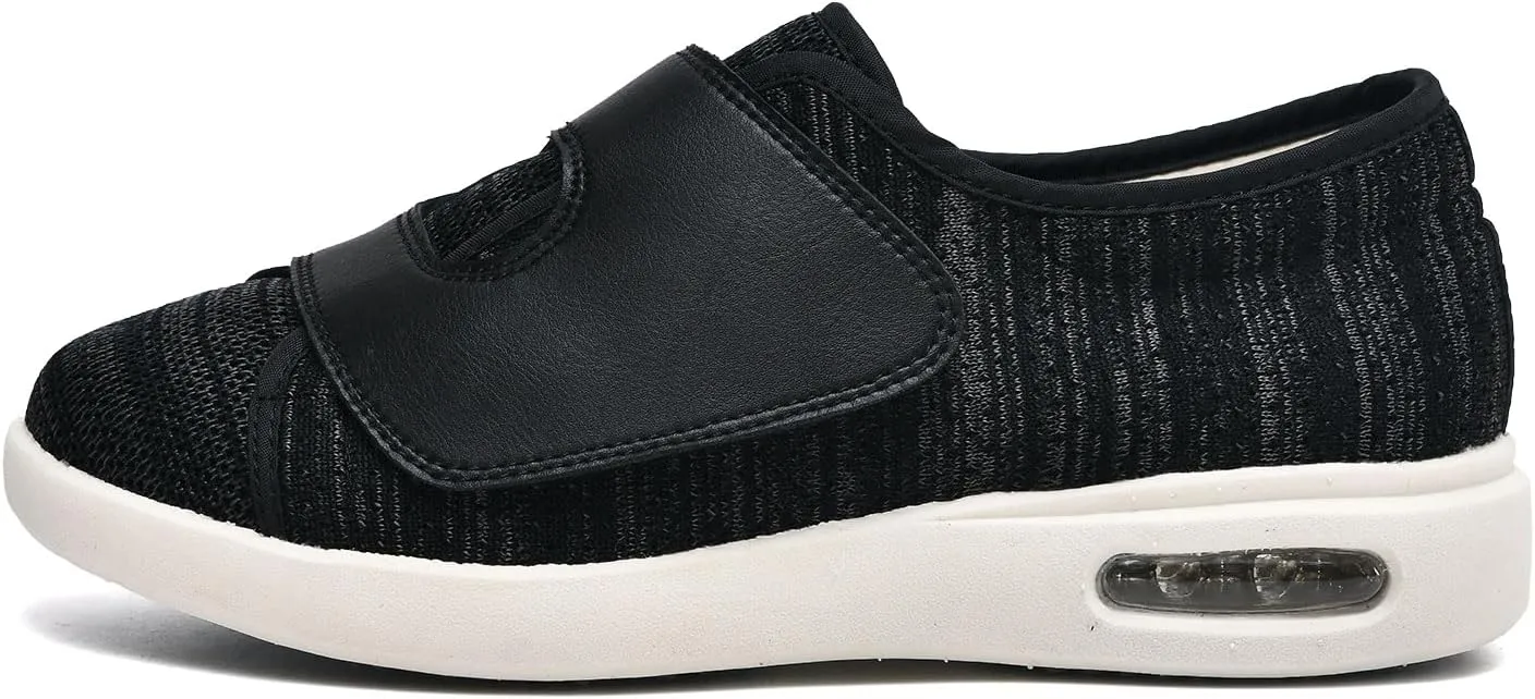 JITUUE Diabetic Shoes for Elderly Men Large Size Wide Adjustable Closure for Men Walking Shoes Edema Plantar Fasciitis Bunions Arthritis Swollen Feet Seniors Tennis Skechers