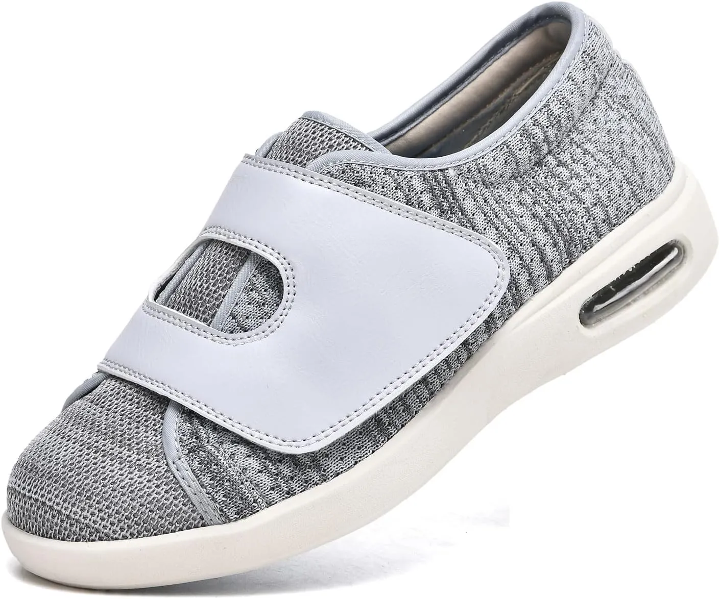 JITUUE Diabetic Shoes for Elderly Men Large Size Wide Adjustable Closure for Men Walking Shoes Edema Plantar Fasciitis Bunions Arthritis Swollen Feet Seniors Tennis Skechers