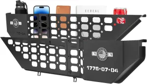 JL Front Door Storage Box, US Flag Metal Front Door Pocket for Wrangler JL/JLU 4XE 2018-2024 & Gladiator JT 2020-2024 Side Insert Organizer Box Pockets
