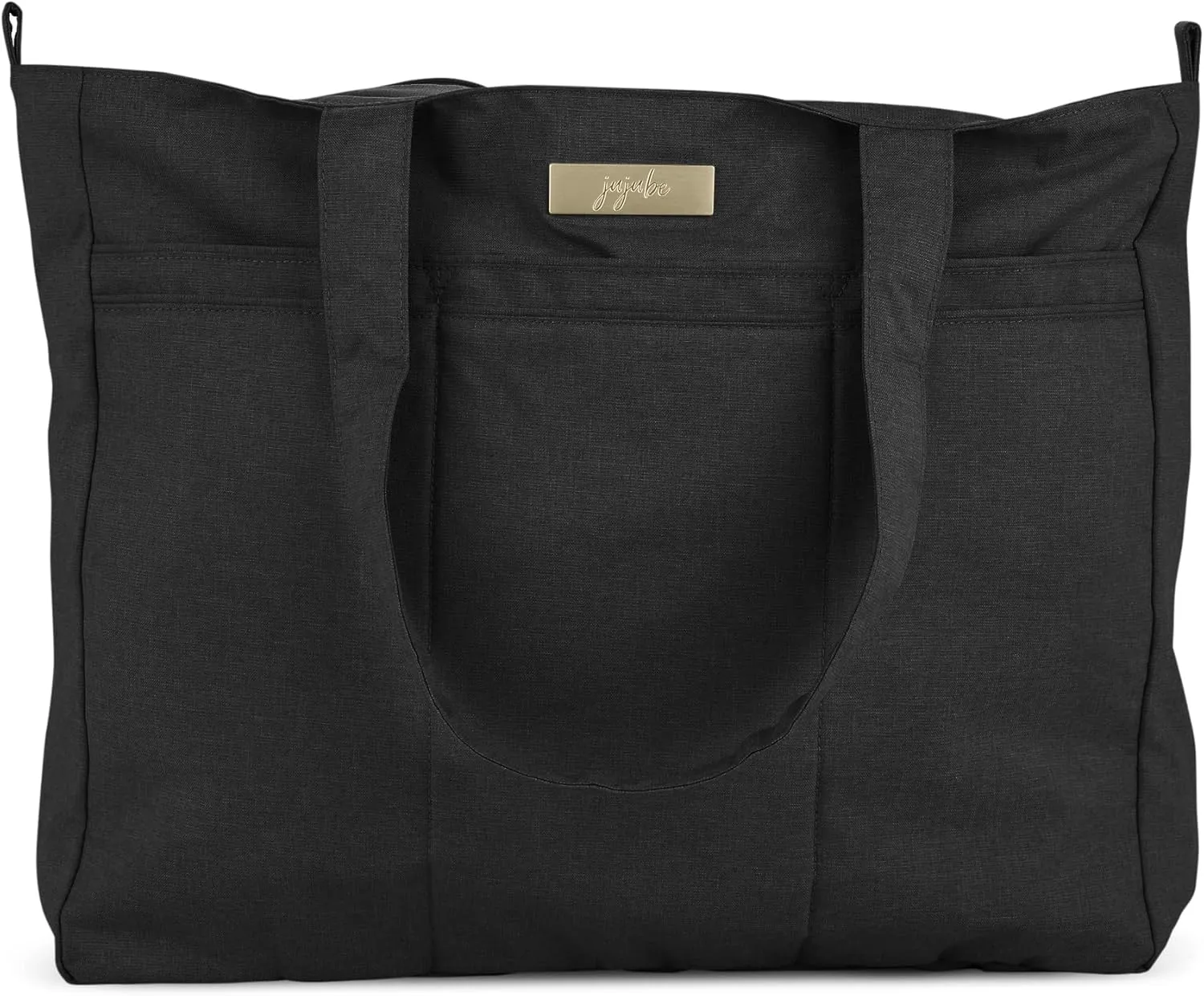 JuJuBe | Super Be Large Everyday Lightweight Travel Tote Bag with Storage Pockets | Black Chromatics