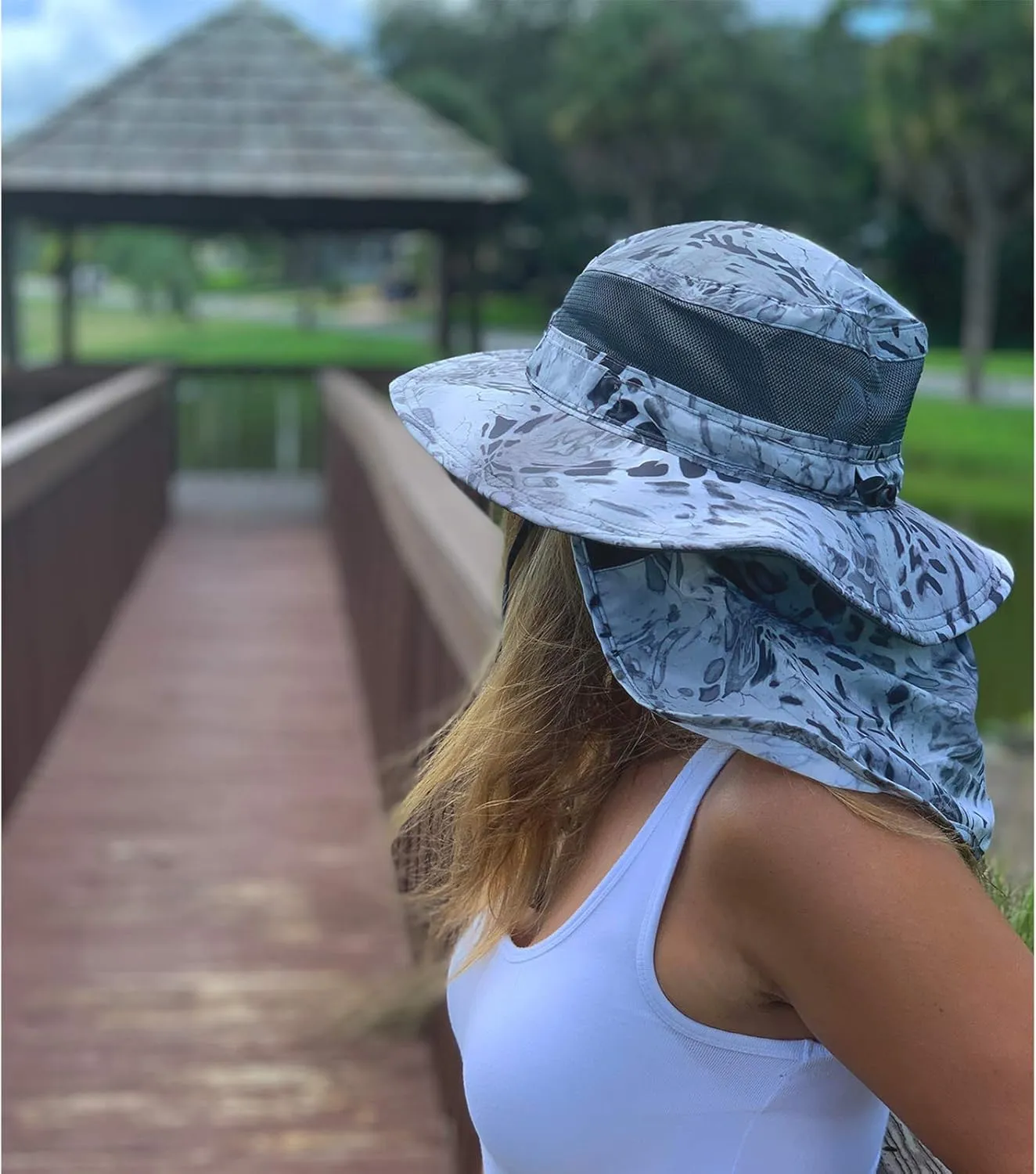 KastKing UPF 50 Boonie Hat Fishing Hat with Removable Neck Flap Sun Hats for Men