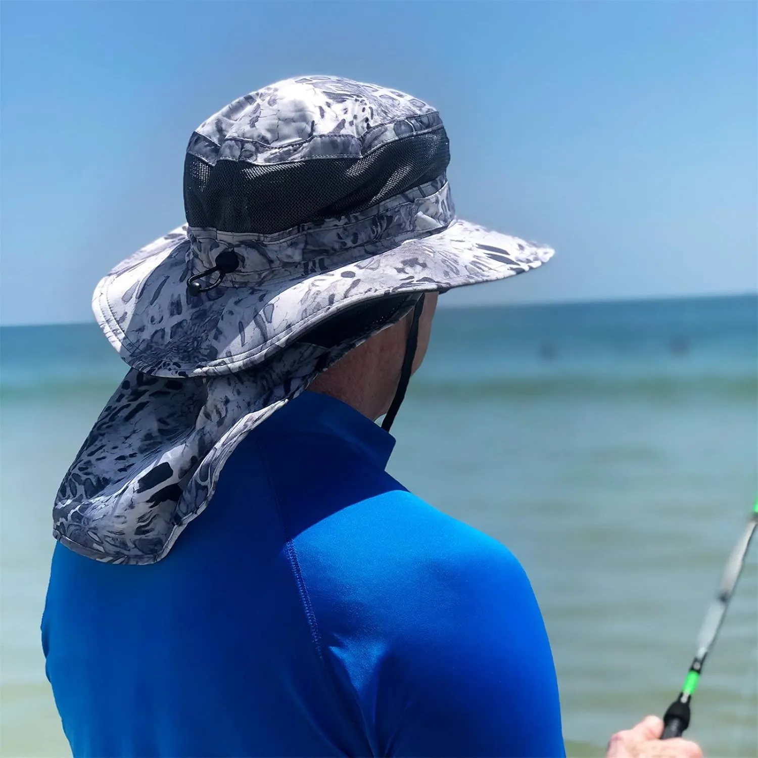 KastKing UPF 50 Boonie Hat Fishing Hat with Removable Neck Flap Sun Hats for Men