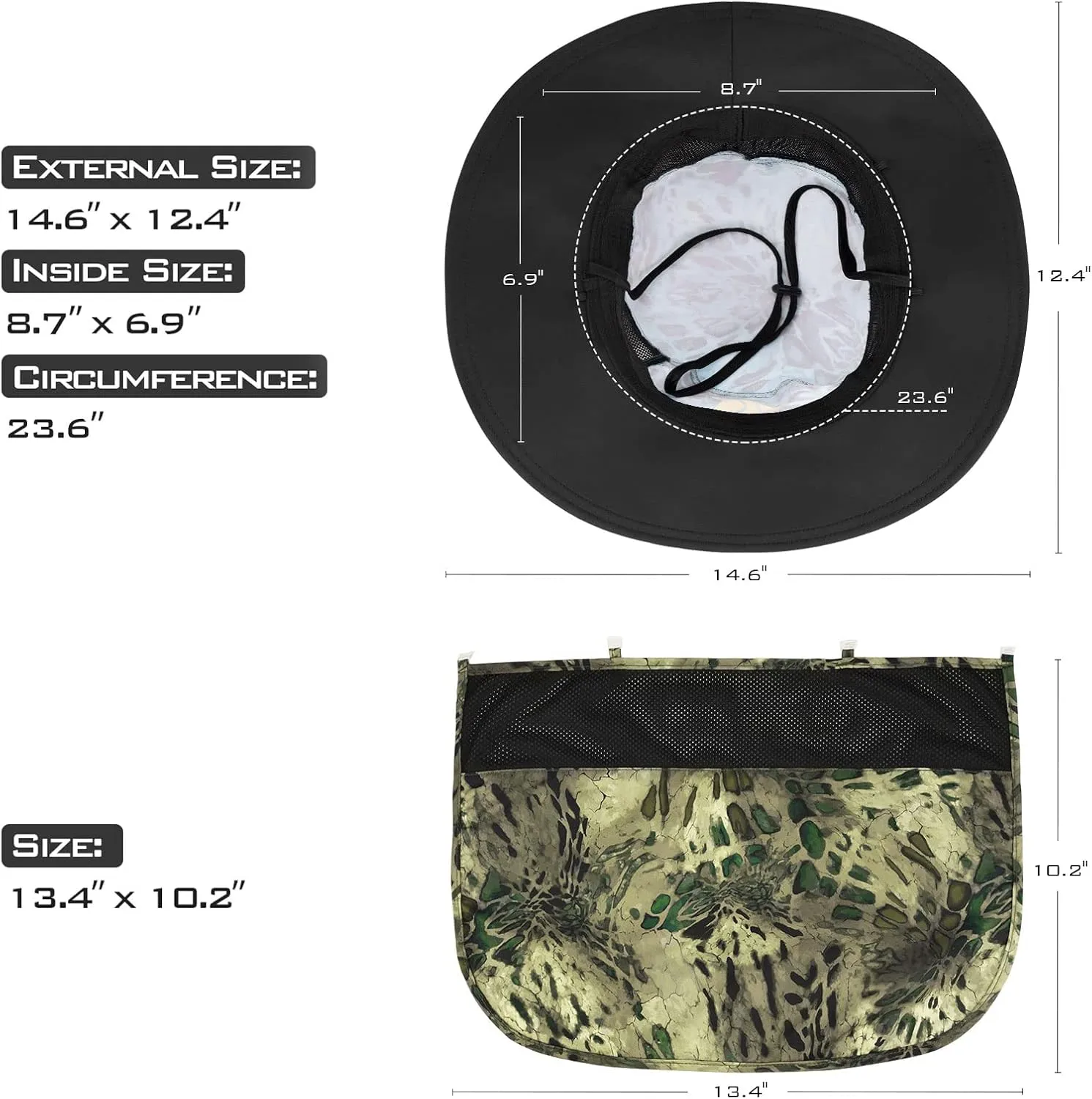 KastKing UPF 50 Boonie Hat Fishing Hat with Removable Neck Flap Sun Hats for Men