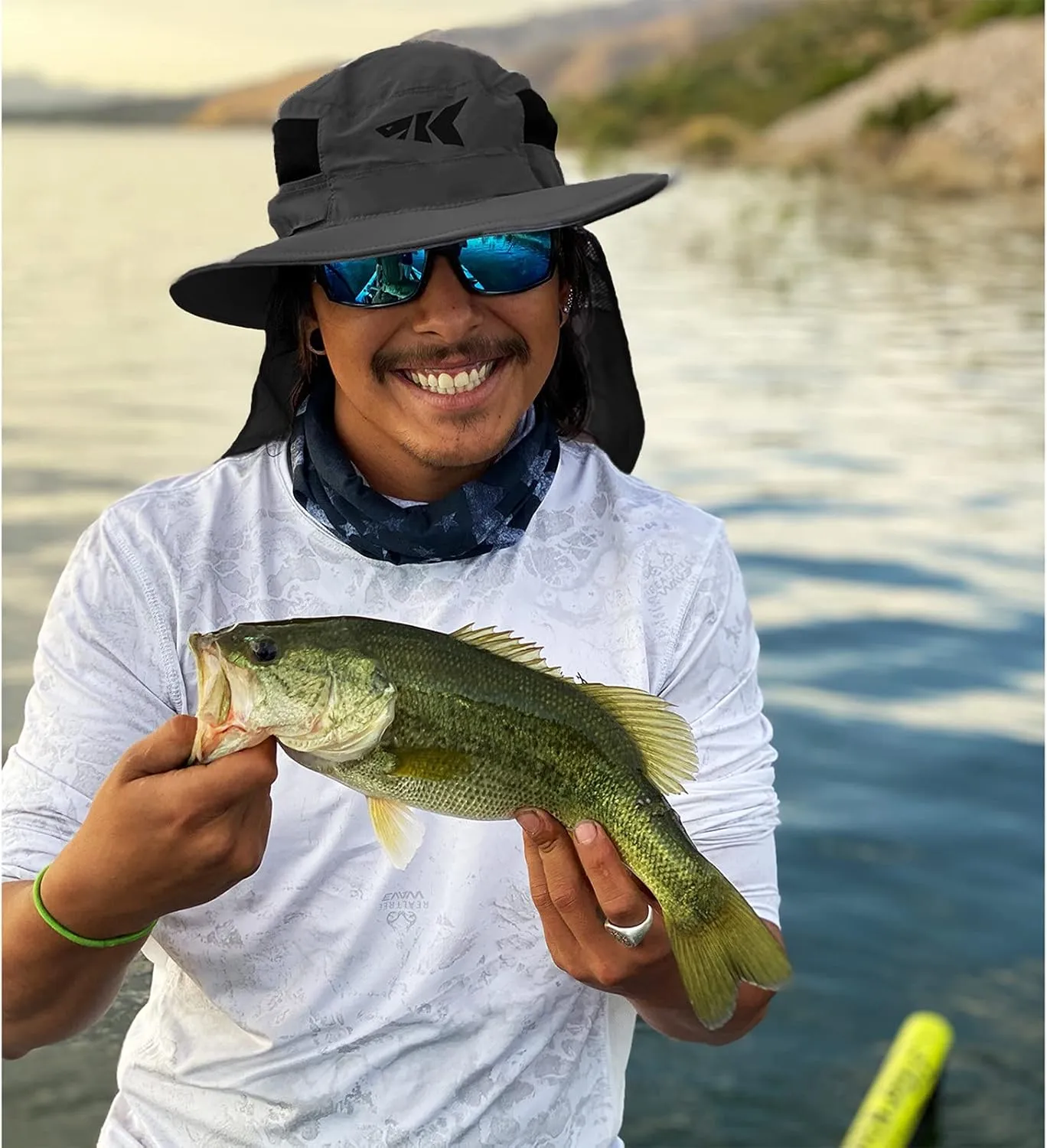 KastKing UPF 50 Boonie Hat Fishing Hat with Removable Neck Flap Sun Hats for Men