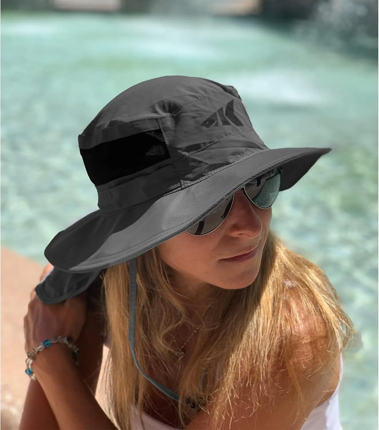 KastKing UPF 50 Boonie Hat Fishing Hat with Removable Neck Flap Sun Hats for Men