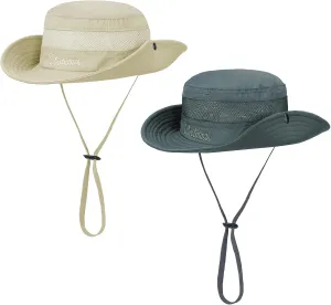 Kids Sun Hat Fishing Hats for Boys Girls UPF 50  Wide Brim Bucket Hats for Kids Hiking Safari Hat