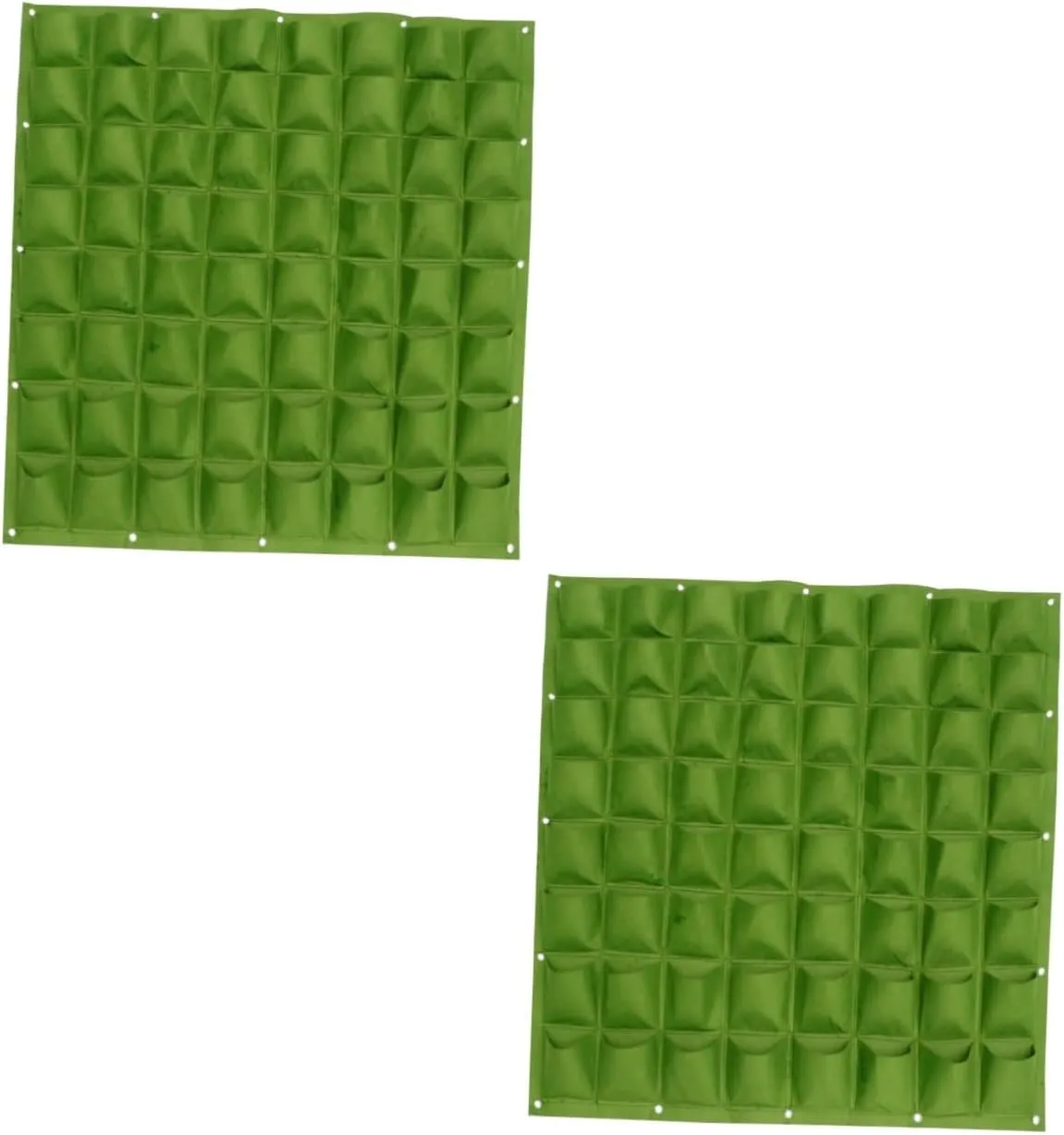 Kisangel 2pcs Vertical Garden Planter Bag 12 Pockets Wall Hanging Felt Plant Grow Bag for Space Saving