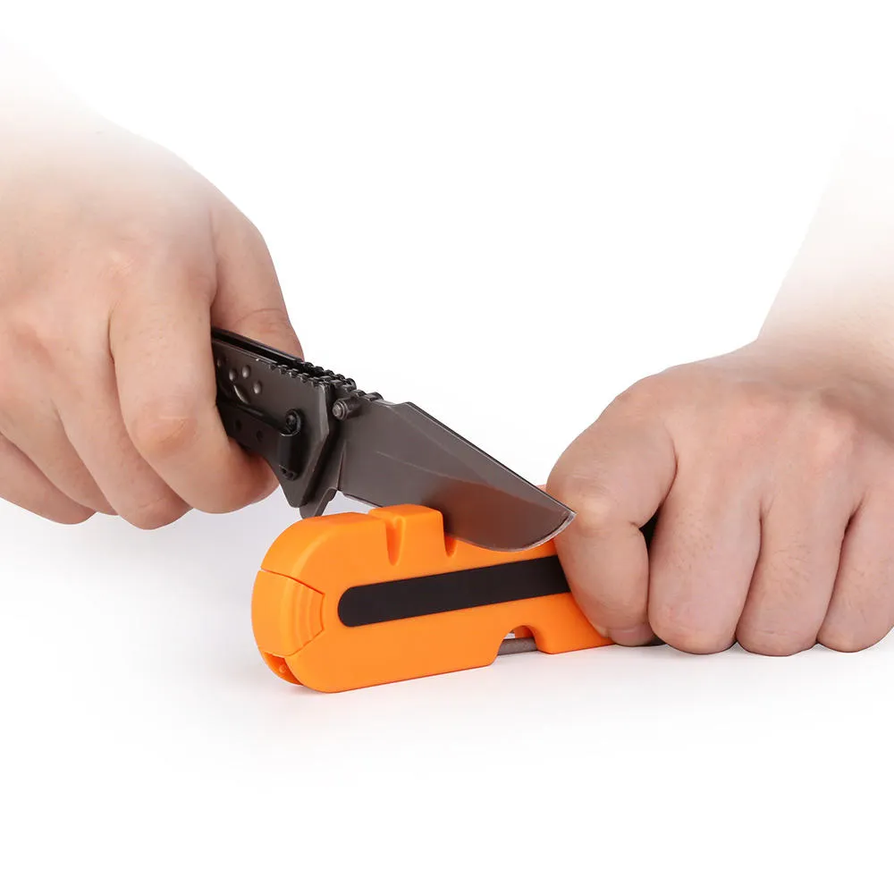 Kitchen Portable Multi-Function Compass Whistl Sharpener Diamond Tapered Sharpening Tools Sharpen Stone