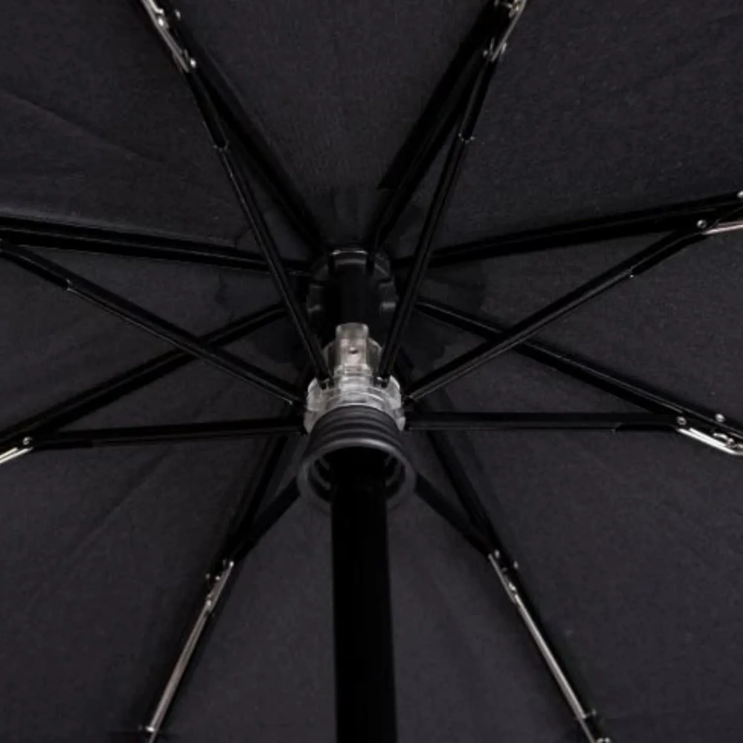 Knirps T.200 Medium Duomatic Automatic Open Close Rain Umbrella - Compact Windproof Umbrella for Rain - Travel Umbrella for Adults - 98cm Diameter Retractable Umbrella & Carrying Case, Check Biege