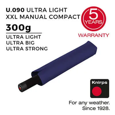 Knirps U.090 Ultralight XXL Manual Compact Umbrella (UV Protection)