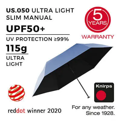 Knirps US.050 Ultraslim Manual Umbrella (UV Protection)
