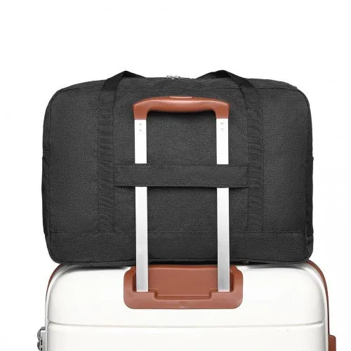 Kono Foldable Waterproof Storage Cabin Travel Handbag - Black