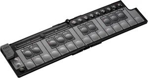 Korg nanoKEY Fold - 25-Key Foldable MIDI Keyboard Controller with USB-C and TRS-MIDI - Black