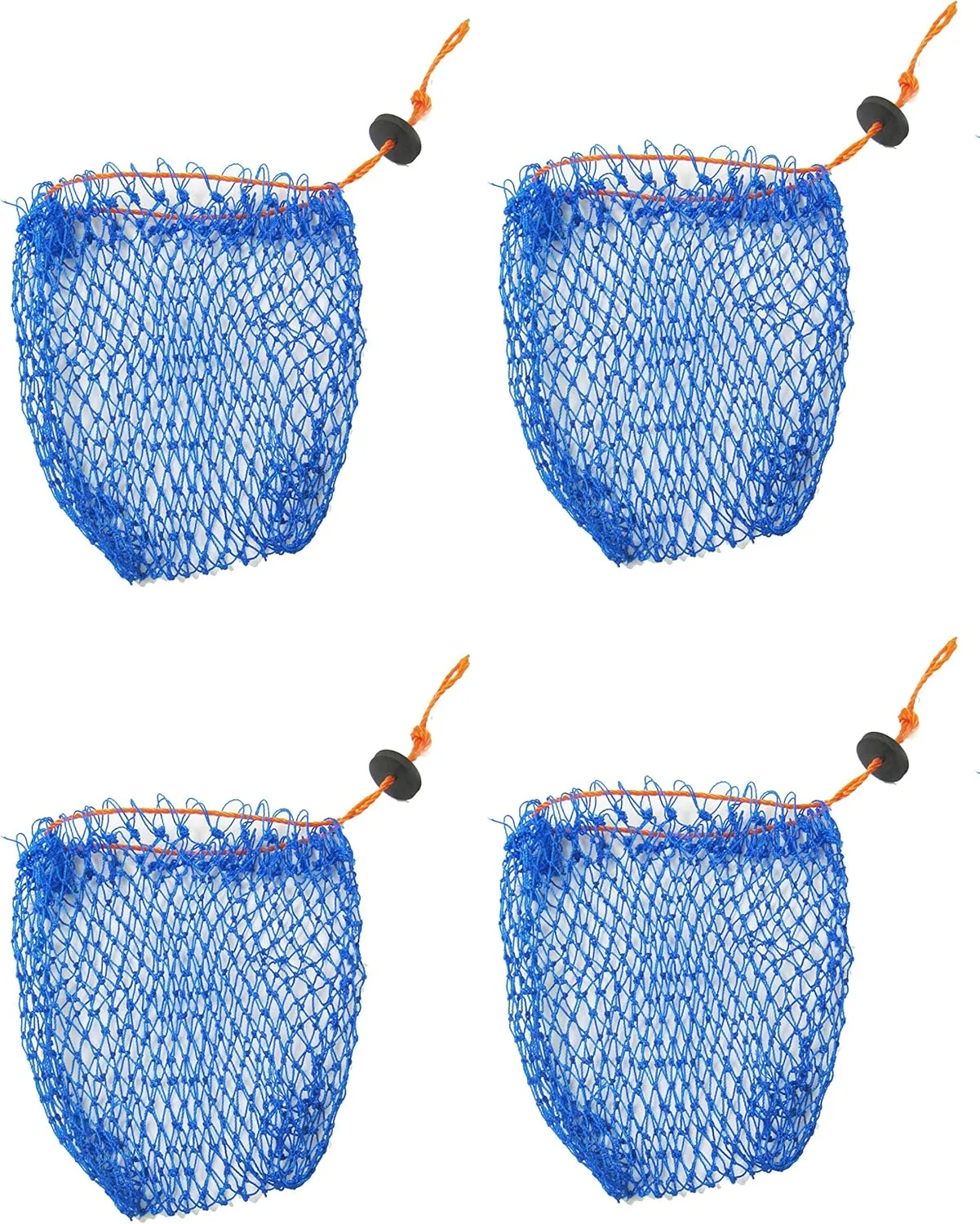 KUFA Sports Crab Bait Bag 4pcs Combo (380D/15,Stretched mesh Size 3/4"; BAG-1x4)