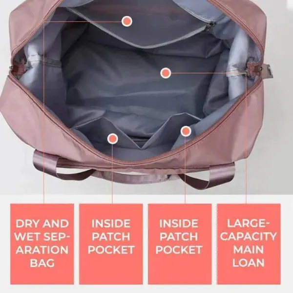 Large Capacity Foldable Storage Bag for Travel and Gym