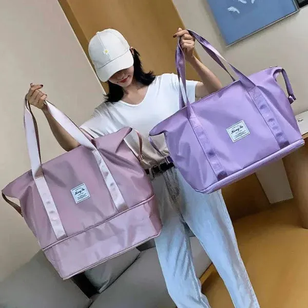 Large Capacity Foldable Storage Bag for Travel and Gym