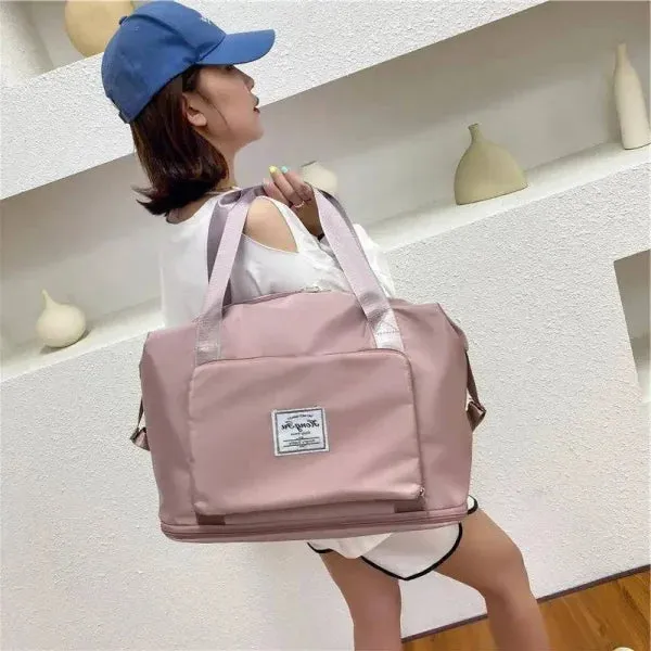 Large Capacity Foldable Storage Bag for Travel and Gym