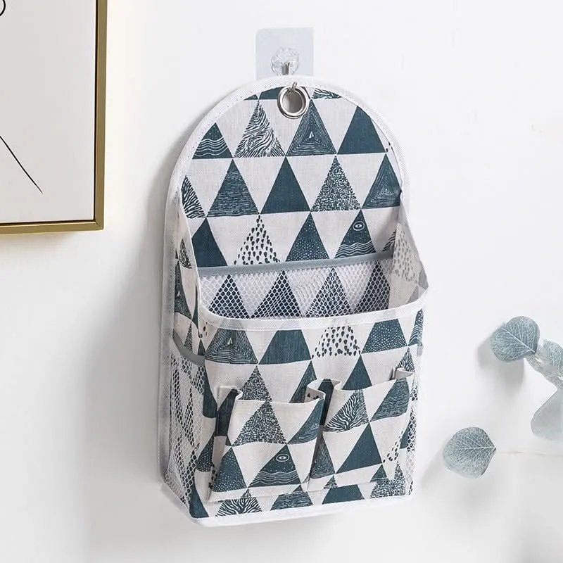 Large Cotton Linen Wall-Mounted Storage Bag – Hanging Organizer