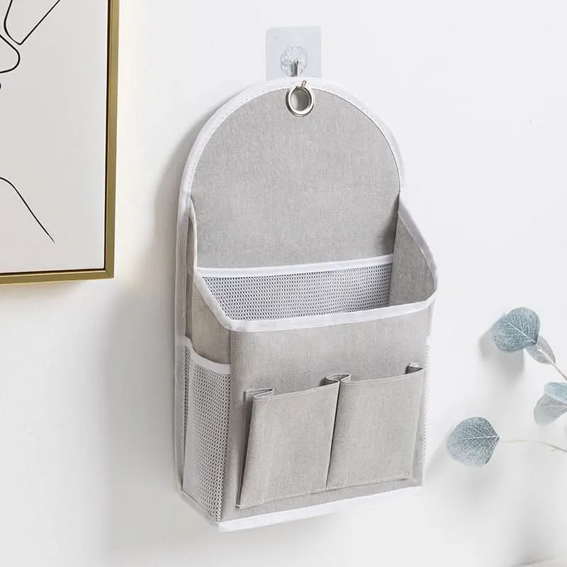 Large Cotton Linen Wall-Mounted Storage Bag – Hanging Organizer