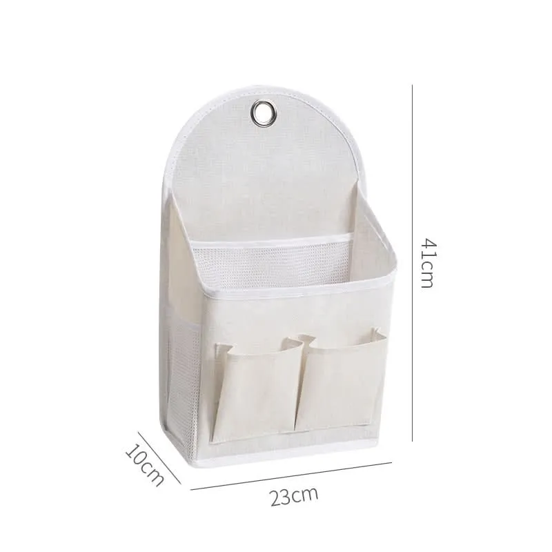 Large Cotton Linen Wall-Mounted Storage Bag – Hanging Organizer
