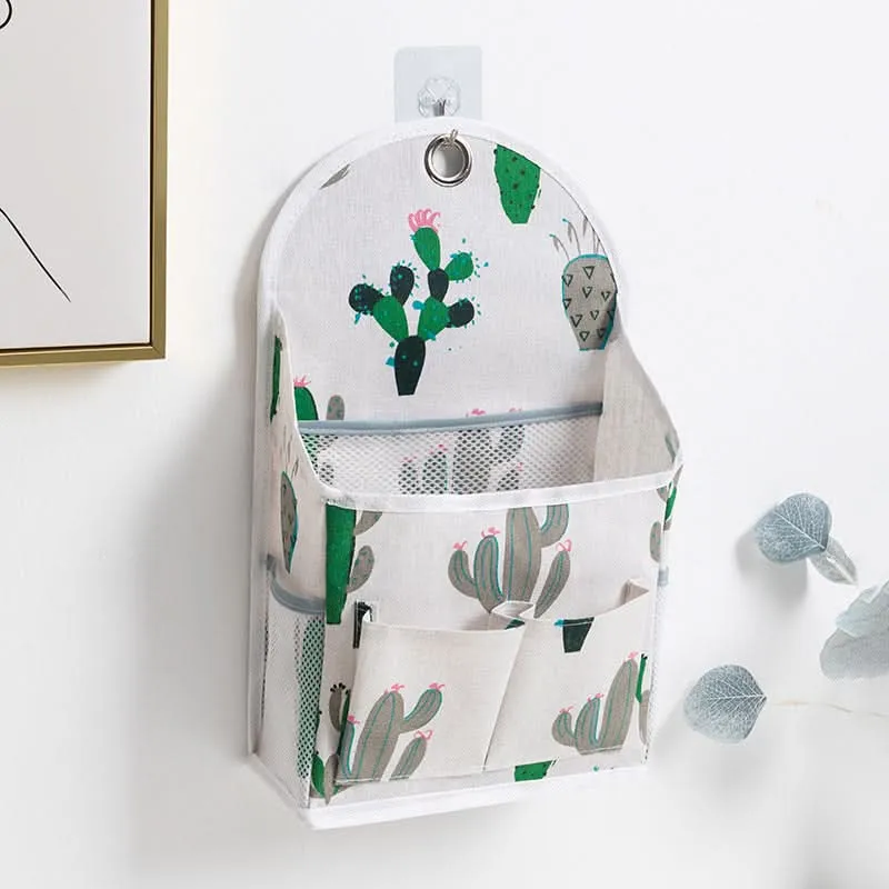 Large Cotton Linen Wall-Mounted Storage Bag – Hanging Organizer