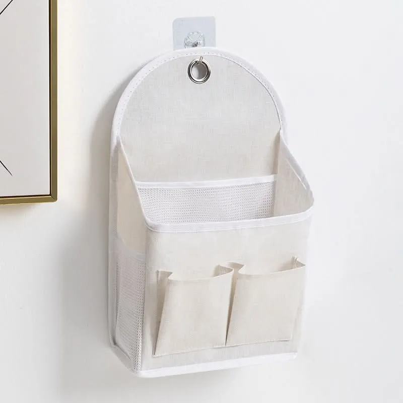 Large Cotton Linen Wall-Mounted Storage Bag – Hanging Organizer