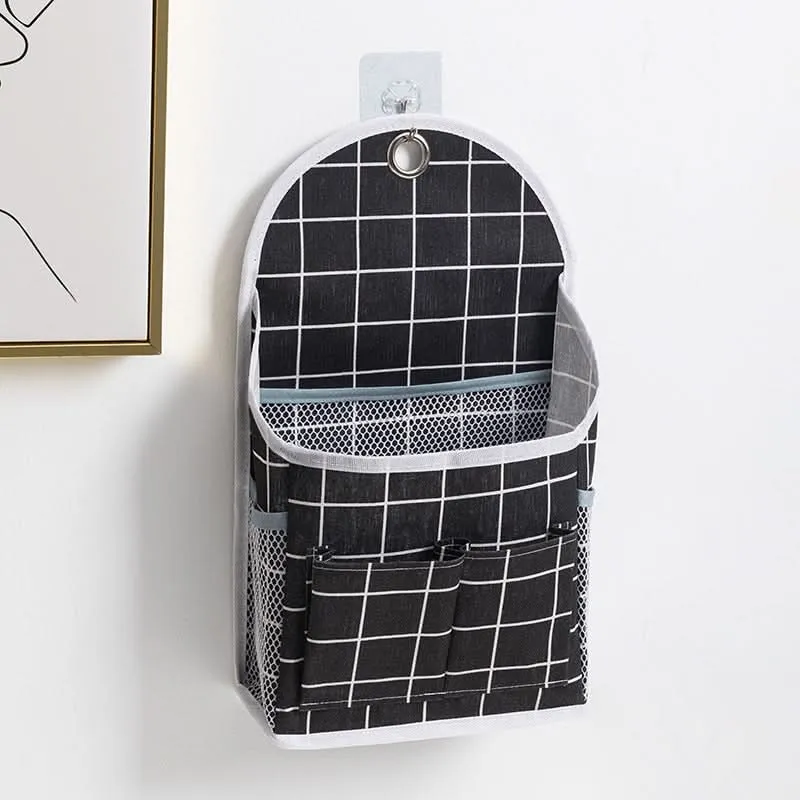 Large Cotton Linen Wall-Mounted Storage Bag – Hanging Organizer