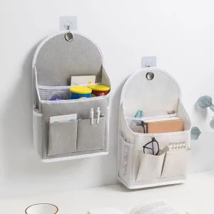 Large Cotton Linen Wall-Mounted Storage Bag – Hanging Organizer