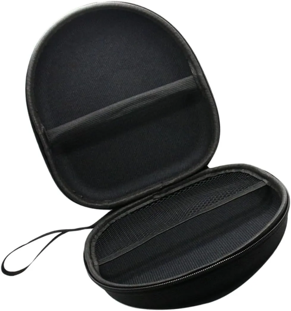 Large Headphone Storage Case Bag Waterproof Headset Carrying Case Interior Netting for Extra Cords