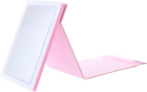 Lighted Vanity Mirror LED Vanity Mirror Compact Makeup Mirror Tabletop Makeup Mirror LED Mirror Folding Mirror Tabletop Mirror Cosmetic Mirror Desktop Mirror LED Makeup Mirror Pu
