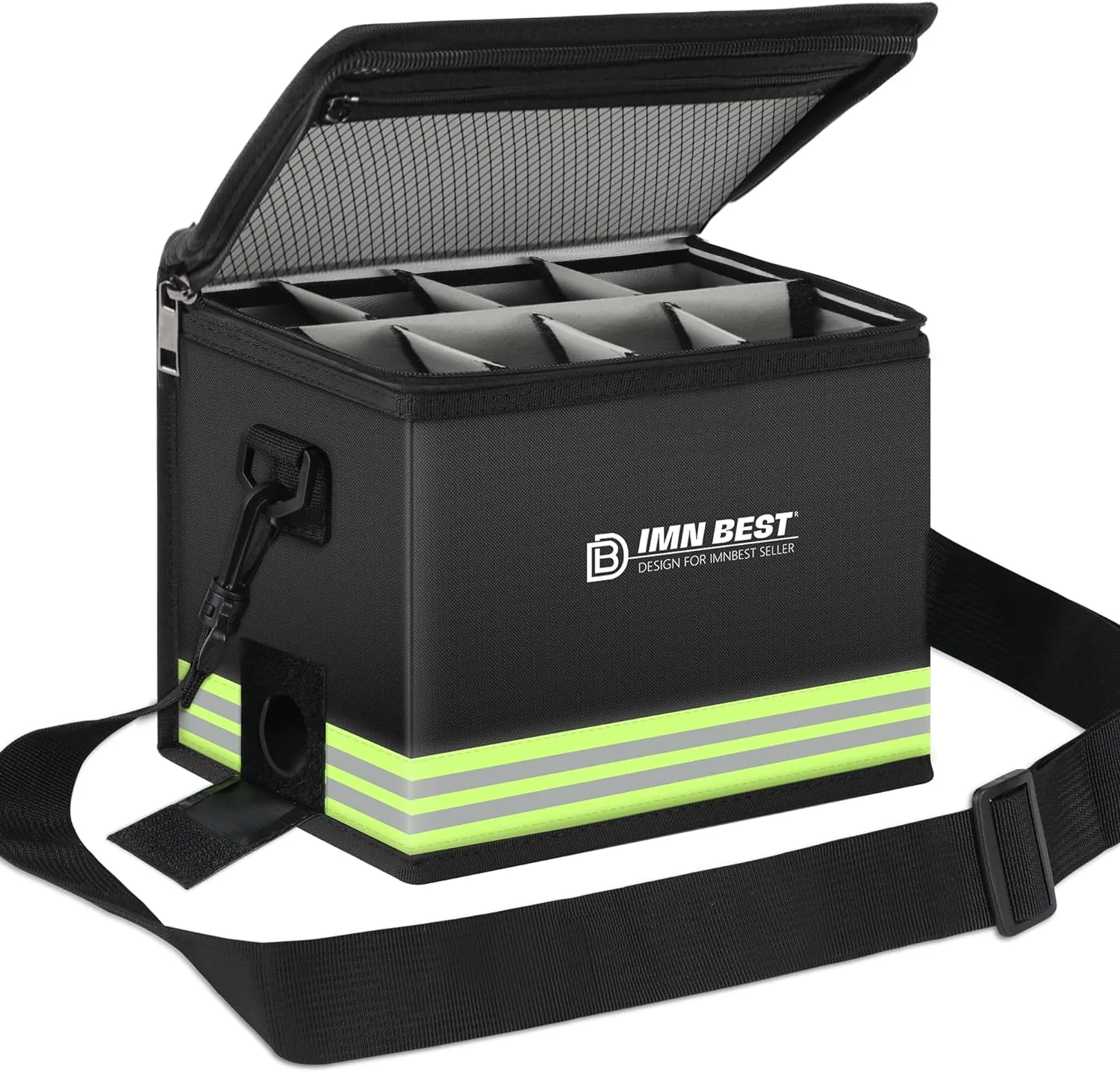 Lipo Safe Bag Fireproof, Explosion-proof Bag, Large Capacity, Fireproof Safe, Lipo Battery Storage Box, Protective Safe Bag for Charging and Storing, with Robust Handle and Mesh Bag