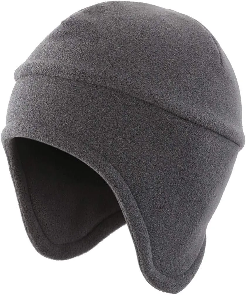 LLmoway Men’s Warm 2 in 1 Hat Winter Fleece Earflap Skull Sports Beanie Ski Mask